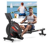 Rowing Machine,Wenoker Magnetic Rower Machine for Home,350 LB Weight Capacity, Smooth Whisper Quiet with LCD Monitor Tablet Holder & Comfortable Seat Cushion, Compact and Saves Space