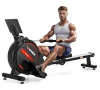 Rowing Machine,Wenoker Magnetic Rower Machine for Home,350 LB Weight Capacity, Smooth Whisper Quiet with LCD Monitor Tablet Holder & Comfortable Seat Cushion, Compact and Saves Space
