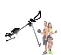 Rowing Machines for Home Use, Foldable Rower w/Adjustable Resistance, Ab Cruncher & Sit-Up Machine, Full Body Workout, Home Gym Equipment