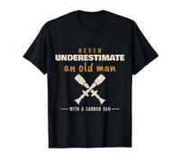 Rowing - Never Underestimate an Old Man - Rower Sculling Value Graphic T-Shirt