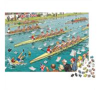 Rowing Regatta Wooden Jigsaw Puzzle Waterproof 1000 Piece Puzzles for Adults Gifts Challenging And Brainteasing Educational Games