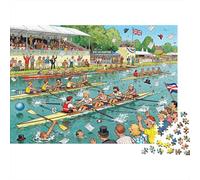 Rowing Regatta Wooden Jigsaw Puzzle Waterproof 1000 Piece Puzzles for Adults Gifts Colourful Home Decoration