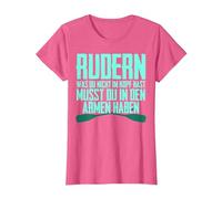 Rowing Roderer Joke Rowing Sport T-Shirt, Women, Pink Heather, Small