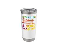 Rowing Row Boat Watercolor Rainbow I Could Use A Good Stainless Steel Insulated Tumbler