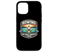 Rowing The Only Therapy I Need Row Crew Rower Quote Saying Case for iPhone 12/12 Pro