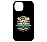 Rowing The Only Therapy I Need Row Crew Rower Quote Saying Case for iPhone 14
