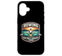 Rowing The Only Therapy I Need Row Crew Rower Quote Saying Case for iPhone 16