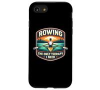 Rowing The Only Therapy I Need Row Crew Rower Quote Saying Case for iPhone SE (2020) / 7/8