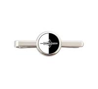 Rowing Tie Clip for Men - Rower Tie Bar with Monochrome Design - Crew & Sculling Gift - Ideal for Birthdays, Christmas or Groomsmen - Monochrome Hobbies Collection