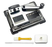 ROWISE New Version Cigarette Rolling Machine, Portable Manual Cigarette Injector Fits Rolling Tube of Diameter 0.31"/8mm, Cigarette Roller Machine for Size of Tube: 100mm, King & Regular Size, Silver