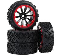 Rowiz 4 x Off-Road Wheels 12MM Hex Tires Crossing Tyre for RC 1:16 Buggy and 1:10 On Road Car