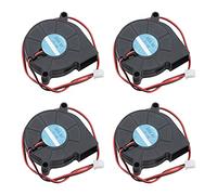 Rowiz 50mm Blower Fan 24V 0.1A Brushless 2-Pin Connected Mini Turbo Fan Centrifugal Turbine Fan for Purifier Humidifier, 50x15mm, Pack of 4