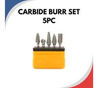 ROWLAND TOOLS TB.HM.SET.1.A Hard Metal Carbide Burr Set, 5 Piece Set 6mm Spindle