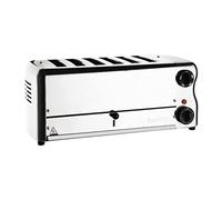 Rowlett 2.6kW Esprit 6-Slot Toaster with 2x Additional Elements & Sandwich Cage | Chrome | CH185