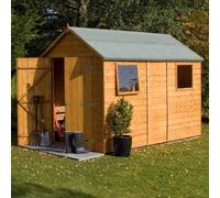 Premier Shiplap Shed - 10 x 6ft - Dipped Honey Brown - Rowlinson