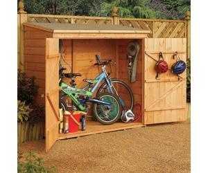 Rowlinson 2000L Shiplap Wallstore Garden Storage Box - Brown