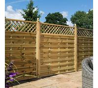 Rowlinson 6ft x 6ft Halkin Garden Screen Fence Panel Pack of 3 - Self Assembly