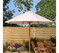 Rowlinson Ashdown Wooden Parasol - 2.7m, Brown