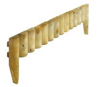 Rowlinson Border Fence 9 x 1mtr - Pack of 4 Natural Timber