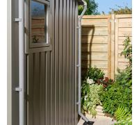 Rowlinson Brentvale Metal Shed Downpipe Kit, Black