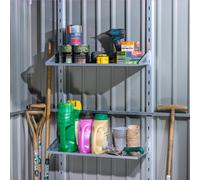 Rowlinson Brentvale Metal Shed Shelf Kit, Grey