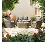 Rowlinson Bunbury Rattan Sofa Set, Comfortable Seating for Four, none