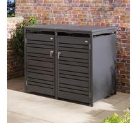 Rowlinson Chelsea Double Bin Store - Anthracite, Grey