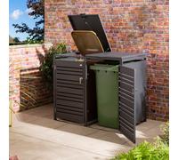 Rowlinson Chelsea Double Metal Bin Store - Anthracite