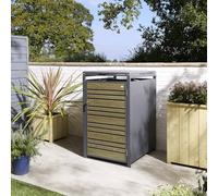 Rowlinson Chelsea Single Bin Store - Oak, Grey