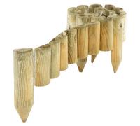 Rowlinson Easy-Fix Spiked Border Roll - Pack of Four, Brown