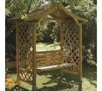 Rowlinson Dartmouth Swing Seat Brown Timber Swing Chair