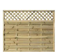 Halkin Screen 6ft x 5ft - Pack of 3 - Natural Timber Finish - Rowlinson