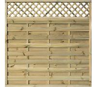 Halkin Screen 6ft x 6ft - Pack of 3 - Natural Timber - Rowlinson