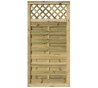 Rowlinson Halkin Screen/Gate 3ft x 6ft - Natural Timber Finish