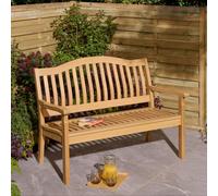 Rowlinson Hemsway 2 Seat Bench, Brown