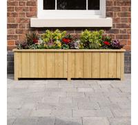 Rowlinson Heritage 139L Wooden Rectangular Planter (H)42Cm (W)150Cm (D)43Cm
