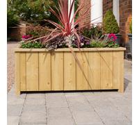 Rowlinson Heritage Rectangular Planter 100cm, Brown