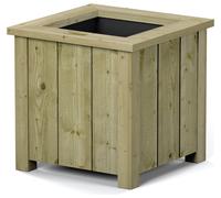 Rowlinson Heritage Square Planter 40cm, Brown