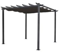 Rowlinson Latina Gazebo 3 x 3m - Grey, Grey