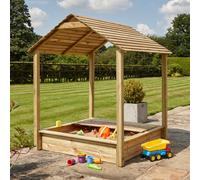 Parkland Sandpit - Size: 165 x 134 x 134cm - Brown - Rowlinson - Wilko