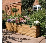 Rowlinson Patio 180cm Trough Wooden Planter