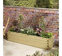 Rowlinson Premier Patio Trough Planter 2m, Brown
