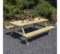 Rowlinson Premium Heavy Duty Picnic Table 1.8m - With Assembly
