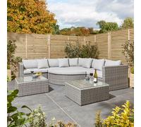 Rowlinson Marbella Multi Function Rattan Sofa Set, Grey