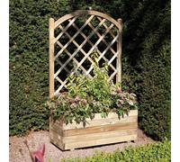 Rowlinson Rectangular Planter & Lattice (0.42m x 0.9m)