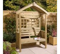 Rowlinson Sherwood Arbour, (H)2215mm (W)1610mm (D)665mm - Assembly Required