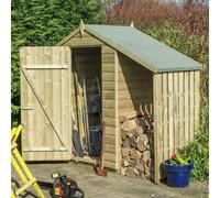 Rowlinson Shiplap Oxford Shed with Lean To - 4x3ft