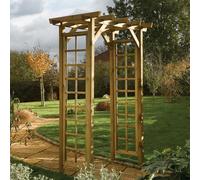 Rowlinson Square Top Arch - 2245 x 1500 x 900mm - Natural Timber Finish