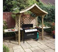Rowlinson Party Arbour - 2400 x 1810 x 1290mm - Natural Timber