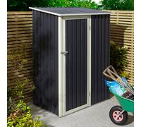 Rowlinson Trentvale Metal Pent Shed 5ft x 3ft, Dark Grey